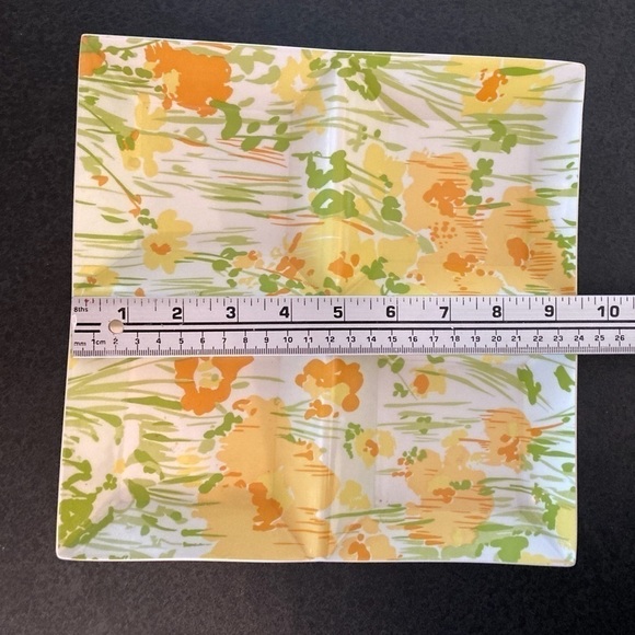 Price drop … MCM 60s Fantastic Floral Bowl, Divided Plate and Serving Tray. - Picture 13 of 13